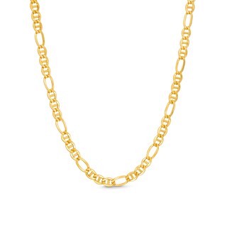 3.6mm Figarucci Chain Necklace in 10K Hollow Gold Bonded Sterling Silver - 20"