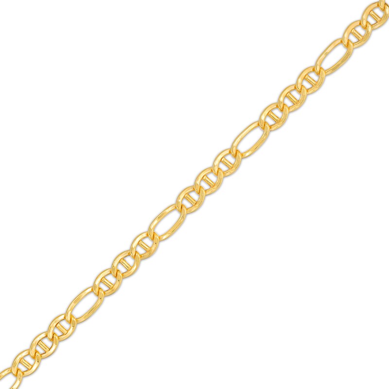 Main Image 1 of 4.4mm Figarucci Chain Bracelet in 10K Hollow Gold Bonded Sterling Silver - 8.5"