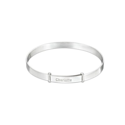 Child's Personalized Guardian Angel Bangle - 5"