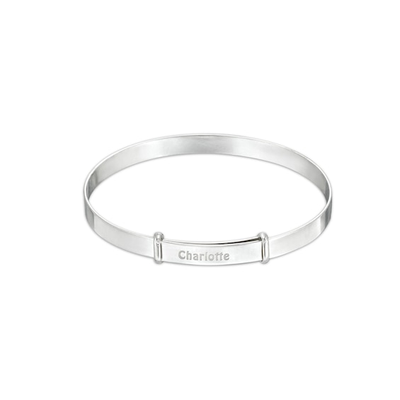 Child's Personalized Guardian Angel Bangle - 5"