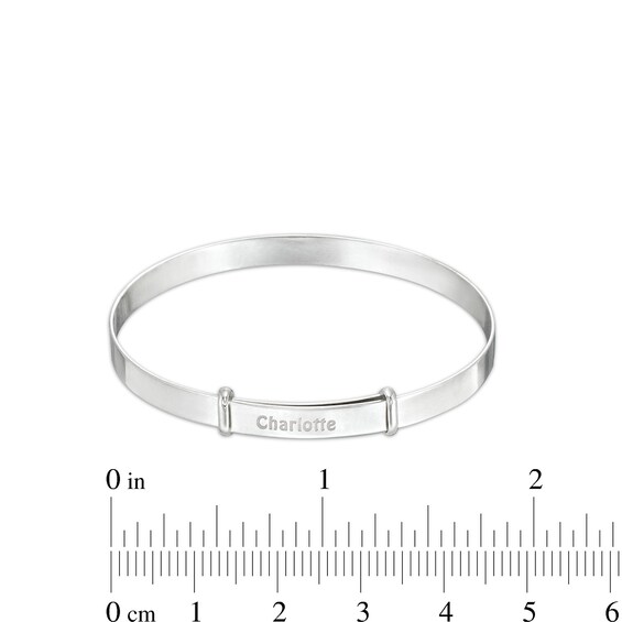 Child's Personalized Guardian Angel Bangle - 5"