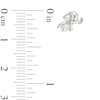 Thumbnail Image 2 of Child's Elephant Earrings in Sterling Silver