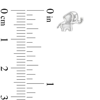 Child's Elephant Earrings in Sterling Silver