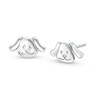 Thumbnail Image 1 of Child's Puppy Face Earrings in Sterling Silver
