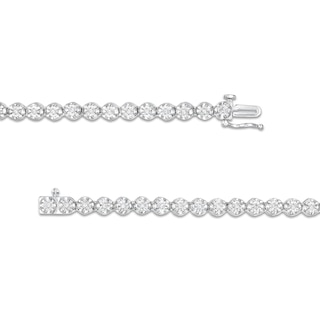 CT. T.W. Diamond Tennis Necklace in Solid Sterling Silver
