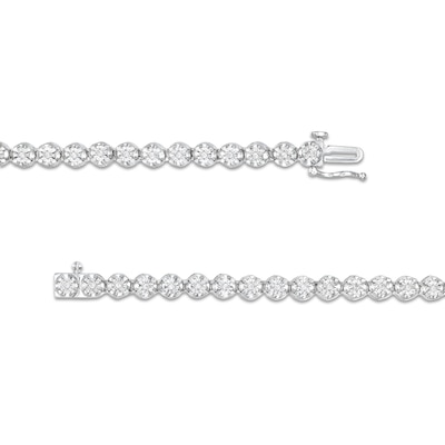 CT. T.W. Diamond Tennis Necklace in Solid Sterling Silver