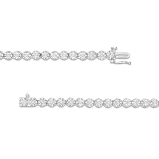 Sterling Silver Diamond Tennis Necklace - 20"