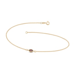 Marquise Stone Chain Anklet