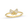 Thumbnail Image 0 of Child's Cubic Zirconia Butterfly Ring in 10K Solid Gold - Size 4