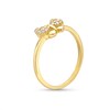 Thumbnail Image 1 of Child's Cubic Zirconia Butterfly Ring in 10K Solid Gold - Size 4