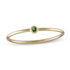 Thumbnail Image 0 of 10K Gold Green CZ Bezel-Set Ring