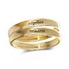 Thumbnail Image 1 of 14K Gold Plate Engravable Ring  Band Set (2 Rings)