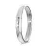 Thumbnail Image 4 of Engravable Wedding Band Ring in Sterling Silver