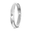Thumbnail Image 5 of Engravable Wedding Band Ring in Sterling Silver