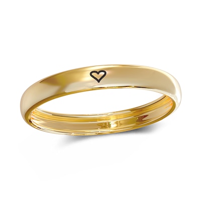 14K Gold Plate Engravable Ring Band