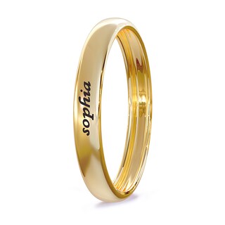 14K Gold Plate Engravable Ring Band
