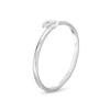 Thumbnail Image 1 of Personalized Lowercase Single Initial Ring in Sterling Silver