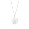 Thumbnail Image 1 of  Engravable Roman Numeral Birth Clock Curb Chain Necklace in Sterling Silver - 18"