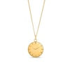 Thumbnail Image 1 of 14K Gold Plated Engravable Roman Numeral Birth Clock Pendant - 18"