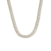 Thumbnail Image 0 of 1 CT. T.W. Diamond Cuban Link Chain Necklace in Solid Sterling Silver with 14K Gold Plate - 18"