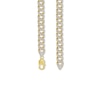 Thumbnail Image 2 of 14K Gold Plated 1 CT. T.W. Diamond Cuban Link Chain - 18"