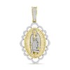 Thumbnail Image 0 of ​​​​​​​1/5 CT. T.W. Diamond Our Lady of Guadalupe Necklace Charm in Sterling Silver with 14K Gold Plate