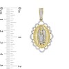 Thumbnail Image 1 of ​​​​​​​1/5 CT. T.W. Diamond Our Lady of Guadalupe Necklace Charm in Sterling Silver with 14K Gold Plate