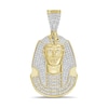 Thumbnail Image 0 of ​​​​​​​1/5 CT. T.W. Diamond Pharaoh Necklace Charm in Sterling Silver with 14K Gold Plate
