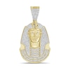 Thumbnail Image 1 of ​​​​​​​1/5 CT. T.W. Diamond Pharaoh Necklace Charm in Sterling Silver with 14K Gold Plate