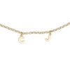 Thumbnail Image 1 of 14K Gold Plated Two Initial Charm Anklet