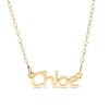 Thumbnail Image 0 of 14K Gold Plated Dainty Name Rolo Chain