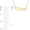 Thumbnail Image 1 of 14K Gold Plated Dainty Name Rolo Chain