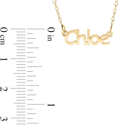 14K Gold Plated Dainty Name Rolo Chain
