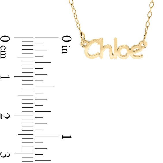 14K Gold Plated Dainty Name Rolo Chain