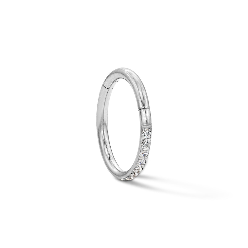 ​​​​​​​Titanium CZ Hoop - 18G 5/16"