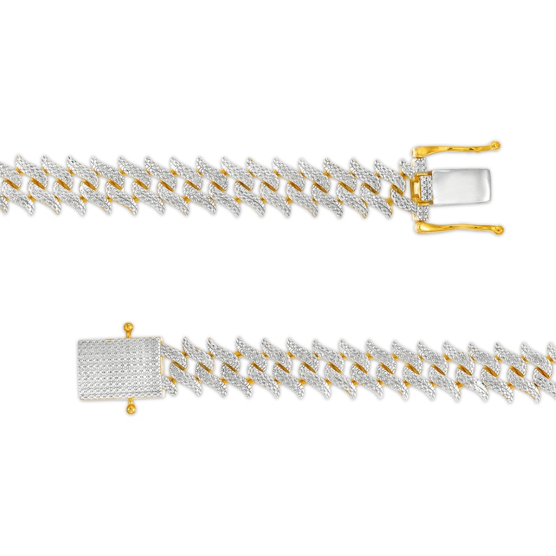 Main Image 2 of 1 CT. T.W. Diamond Spike Link Necklace in Sterling Silver with 14K Gold Plate - 20"