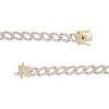 Thumbnail Image 1 of 1 CT. T.W. Diamond Double Bar Link Necklace in Sterling Silver with 14K Gold Plate - 20"
