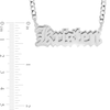 Thumbnail Image 2 of Double Plated Gothic Nameplate Curb Chain Necklace in Sterling Silver - 18"