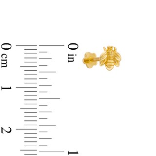 14K Gold Bee Stud - 18G 5/16"