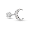 Thumbnail Image 1 of ​​​​​​​​​​​​​​14K White Gold CZ Moon Stud - 18G 5/16"