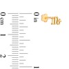 Thumbnail Image 2 of 14K Gold Scorpio Zodiac Stud - 18G 5/16&quot;