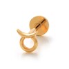 Thumbnail Image 1 of 14K Gold Taurus Zodiac Stud - 18G 5/16&quot;