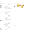 Thumbnail Image 1 of 14K Gold Capricorn Zodiac Stud - 18G 5/16"