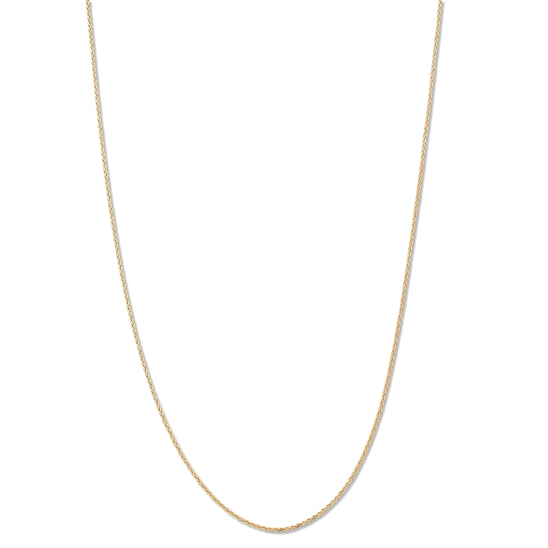 10K Solid Gold Square Wheat Chain - 20"