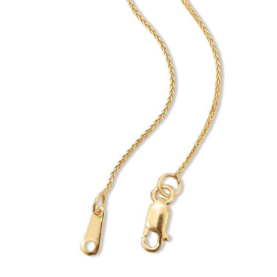 ​​​​​​​10K Solid Gold Square Wheat Chain - 20"