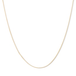10K Solid Gold Box Chain - 18″