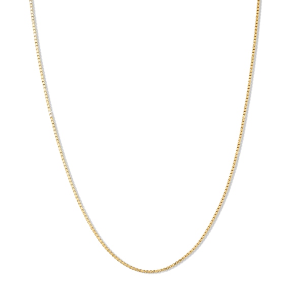 10K Solid Gold Box Chain - 20"