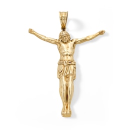 10K Solid Gold Jesus Necklace Charm