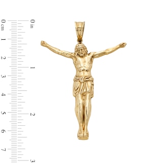 10K Solid Gold Jesus Necklace Charm