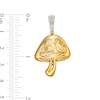 Thumbnail Image 1 of 1/6 CT. T.W. Diamond Mushroom Necklace Charm in Sterling Silver with 14K Gold Plate